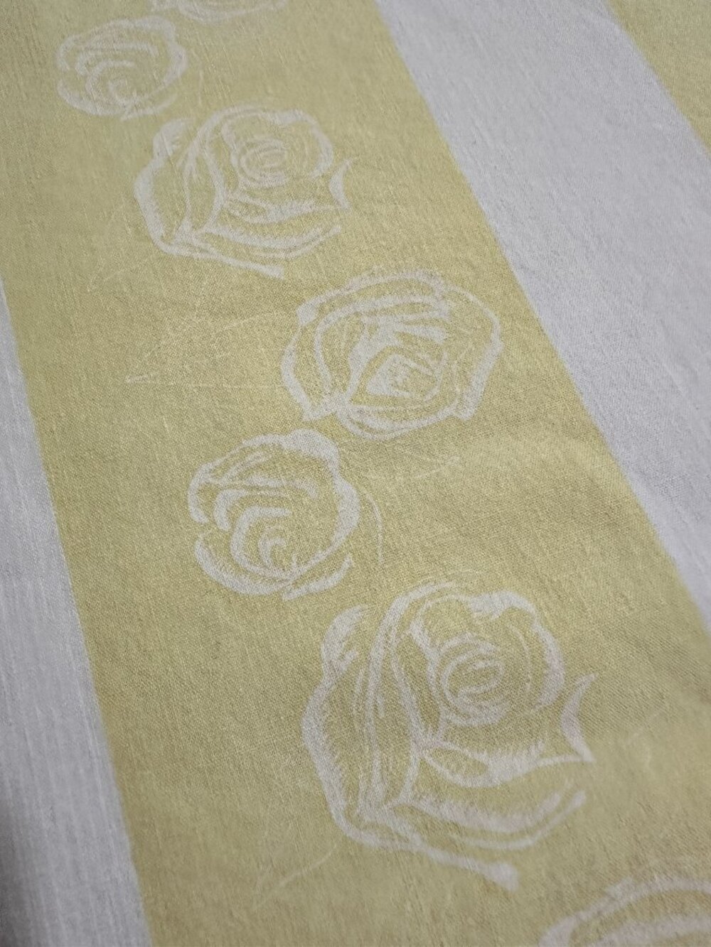 1950s Vintage Cotton Ticking Pillow Zippered Cover Freund Manhattan Cottagecore
